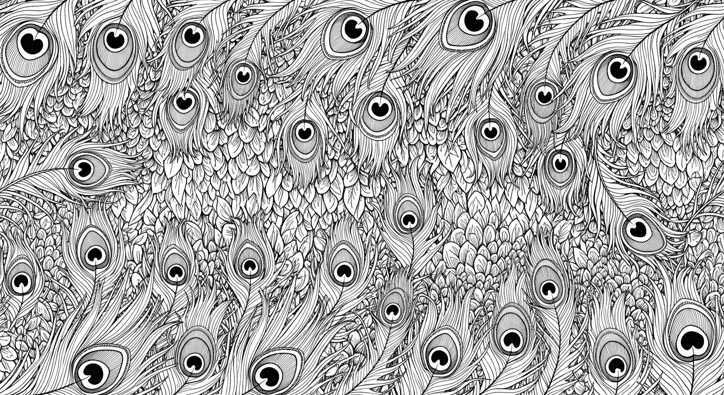 peacock feathers pattern